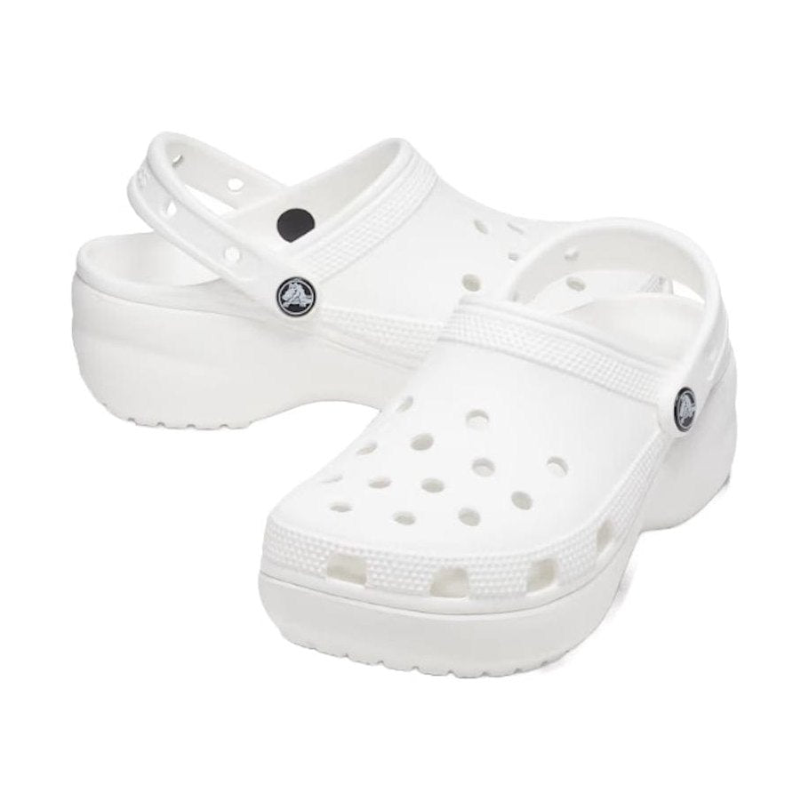 Crocs Womens Classic Platform Clog - White