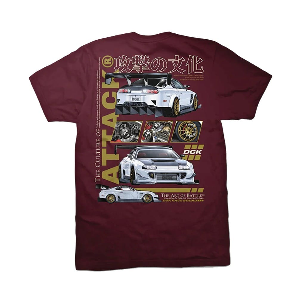 DGK Attack Tee - Burgundy