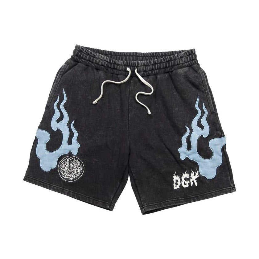 DGK Storm Fleece Shorts - Washed Black