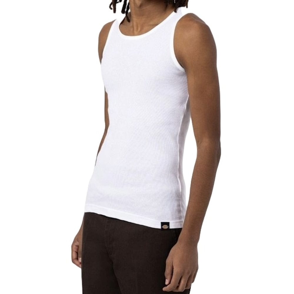 Dickies Basic Classic Rib Singlet - White