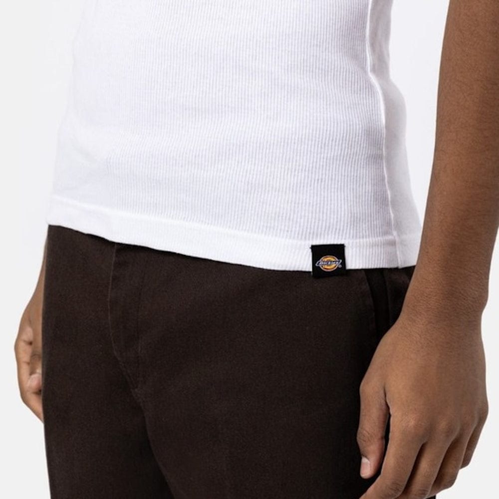 Dickies Basic Classic Rib Singlet - White
