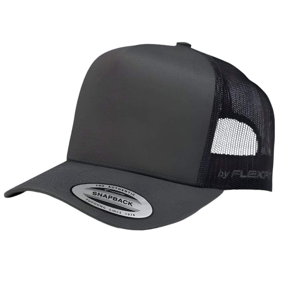 Flexfit A Frame Trucker Snapback - Charcoal