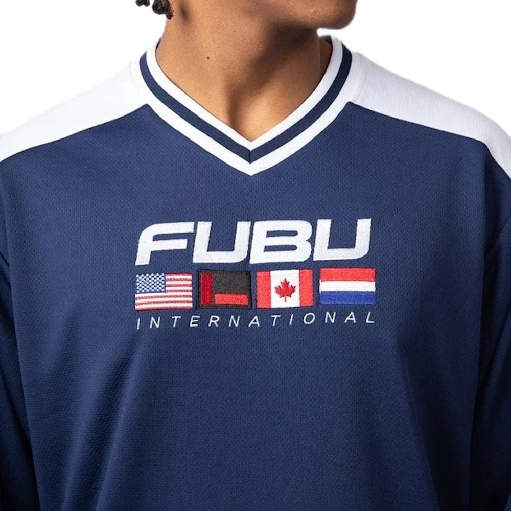 Fubu Corporate Hockey Jersey - Navy / White