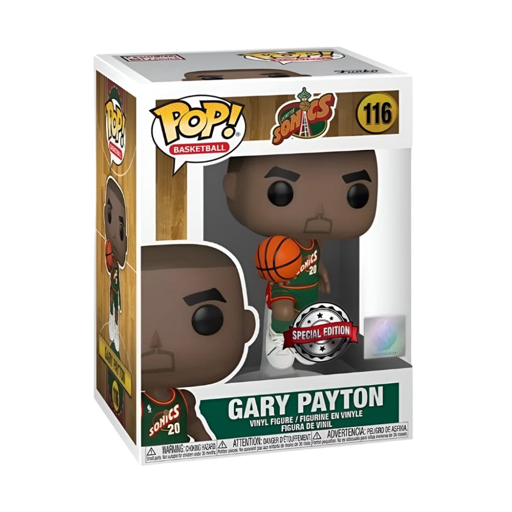 Funko NBA Basketball - Gary Payton Seattle SuperSonics 1996 Away Jersey Pop! Vinyl #116