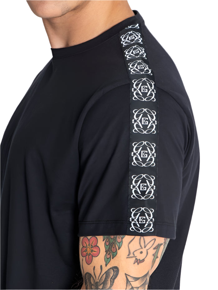 Gianni Kavanagh Nouveau Tape Tee - Black