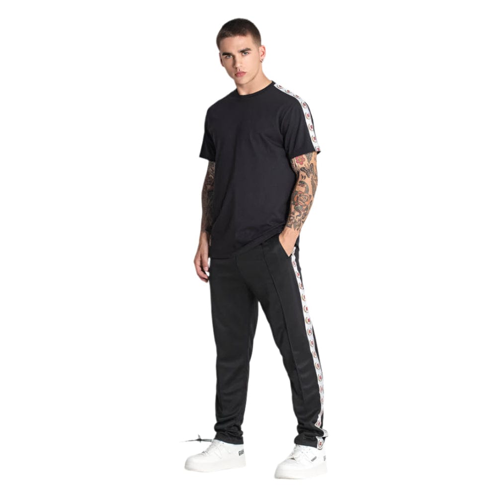 Gianni Kavanagh Retro Tape Tee -  Black front side