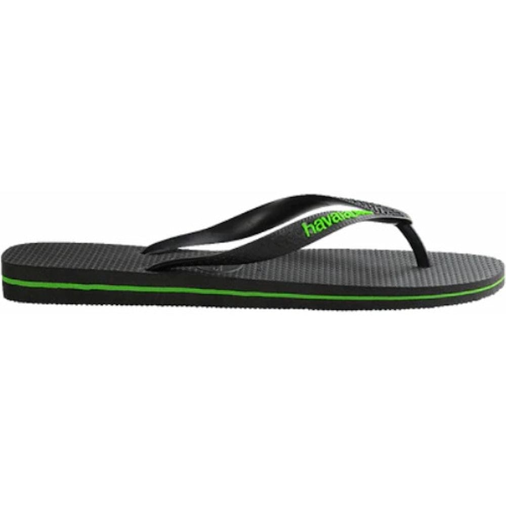 Havaianas Rubber Logo - Black / Neon Green