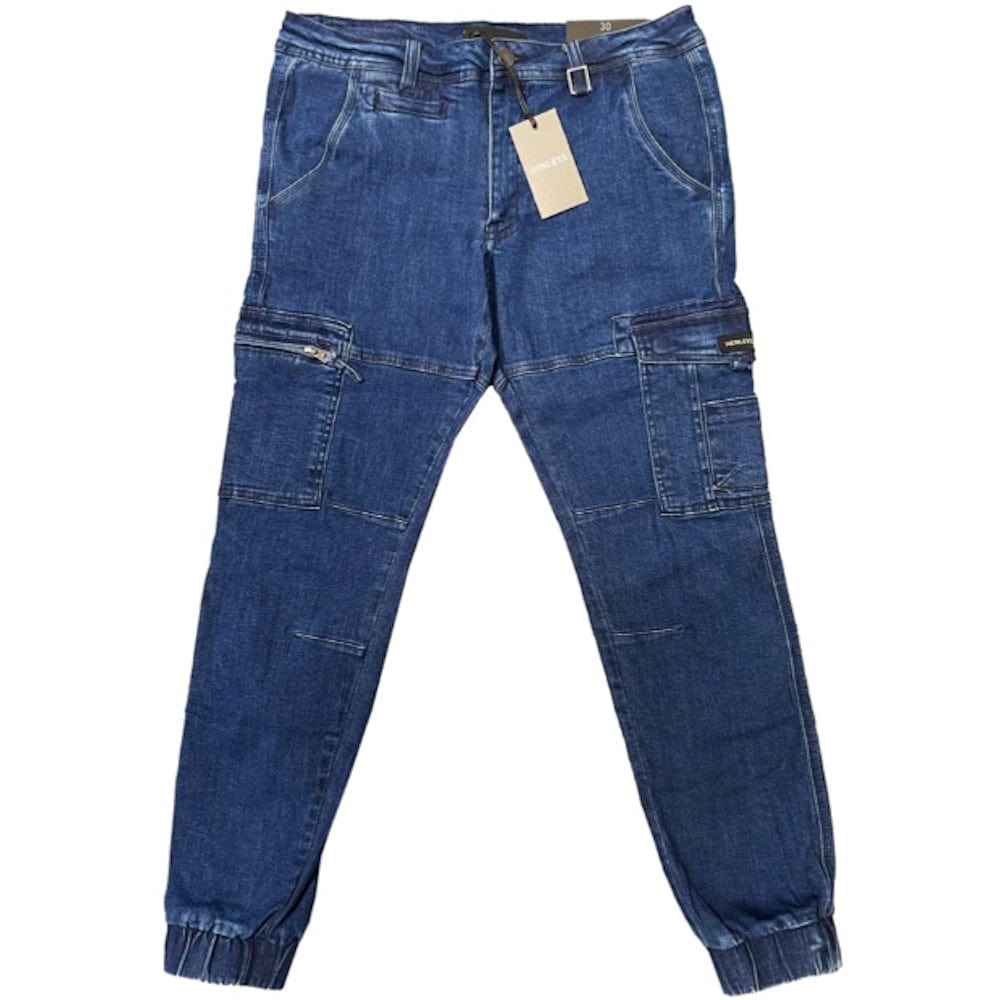 Henleys Leon Denim Pant - Lagoon Blue