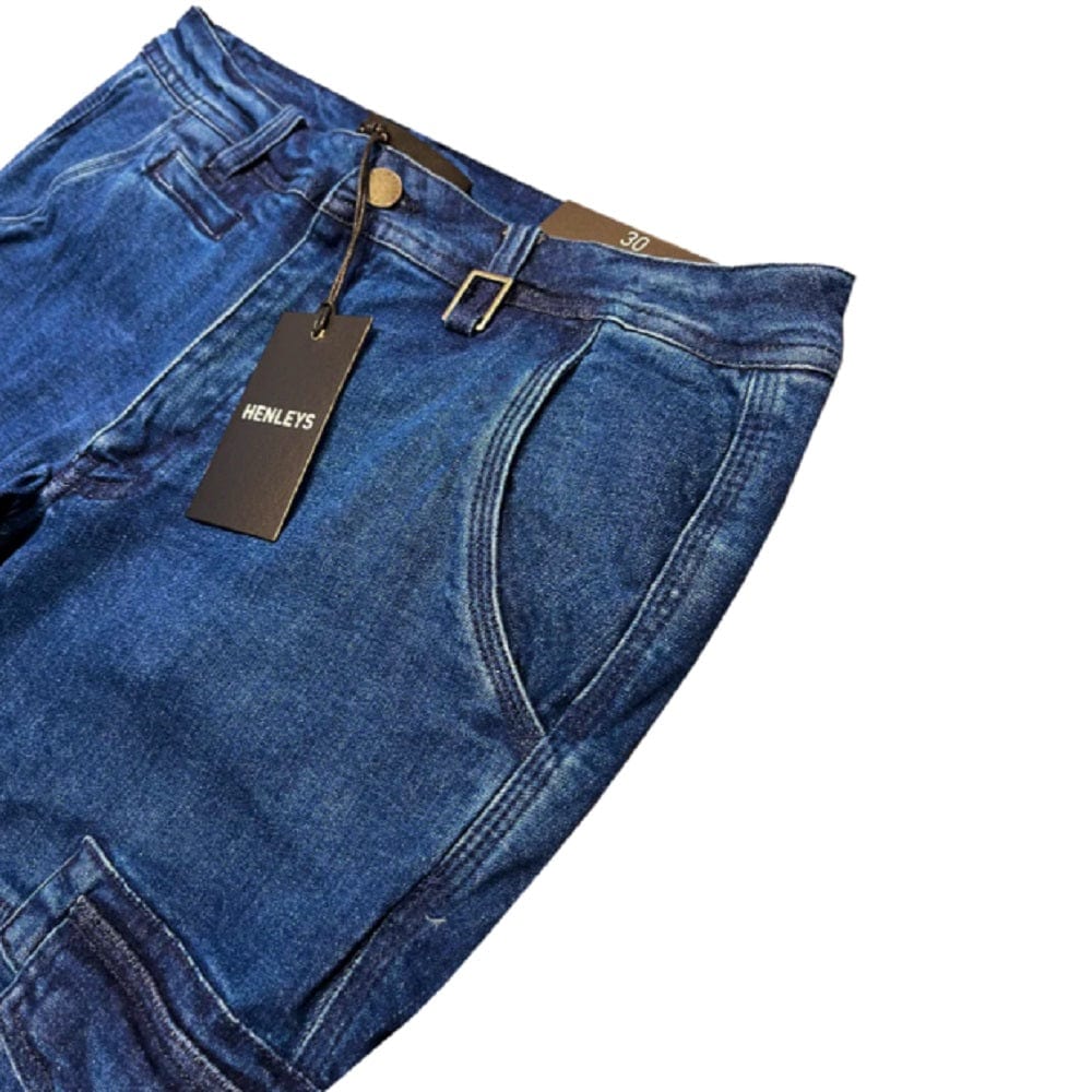 Henleys Leon Denim Pant - Lagoon Blue