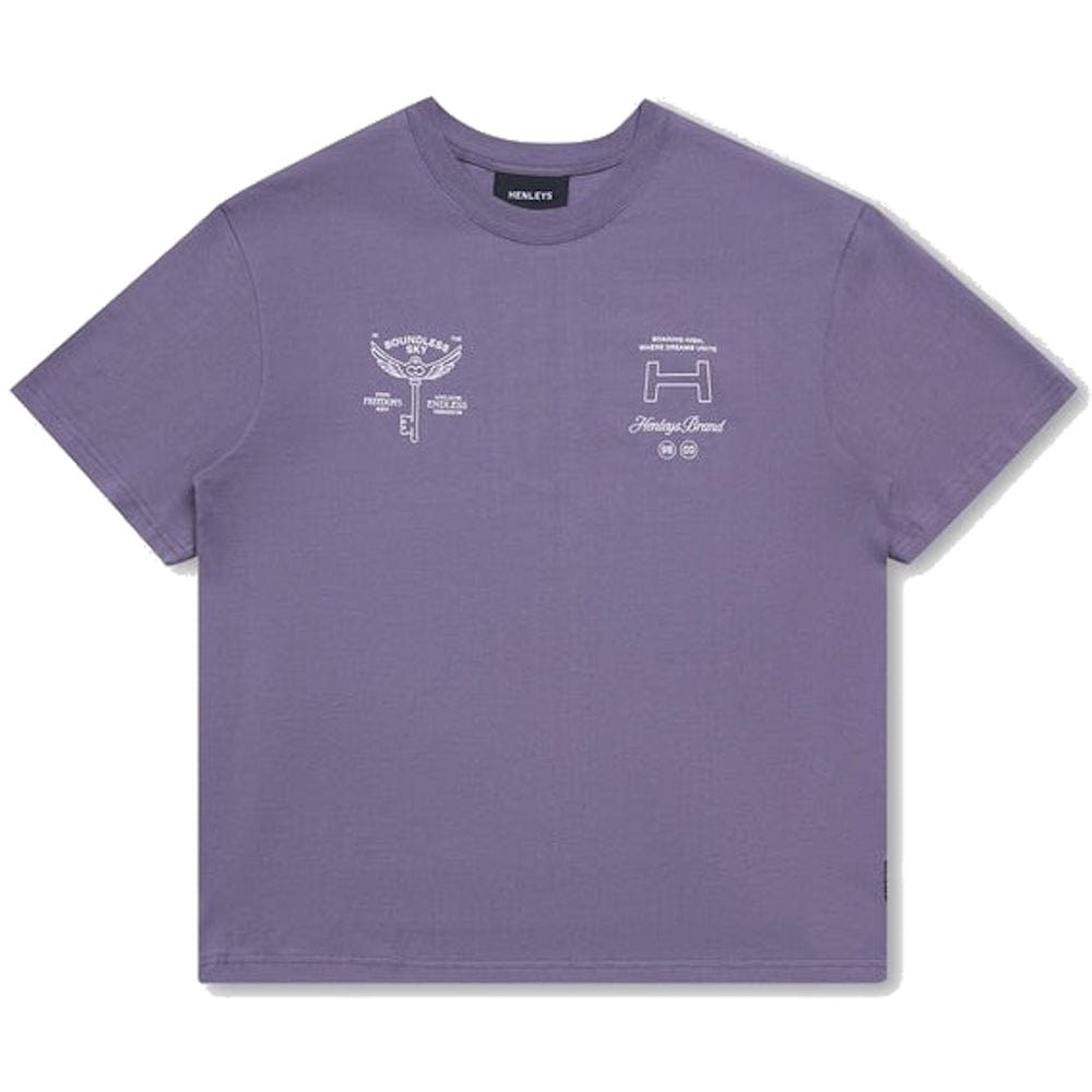 Henleys Boundless Sky Tee - Faded Slate