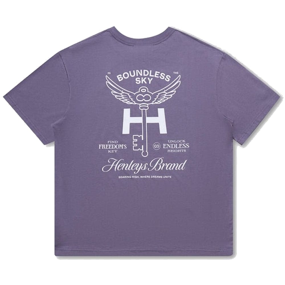 Henleys Boundless Sky Tee - Faded Slate