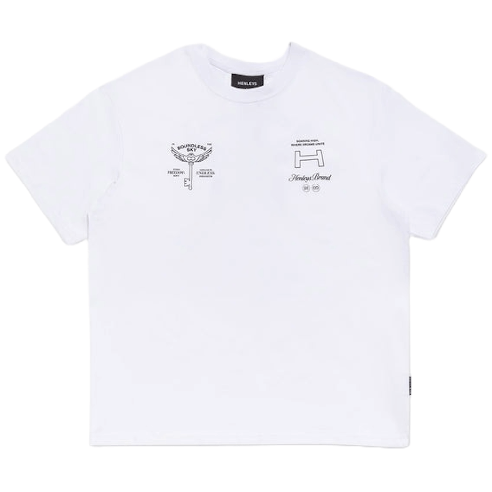 Henleys Boundless Sky Tee - White