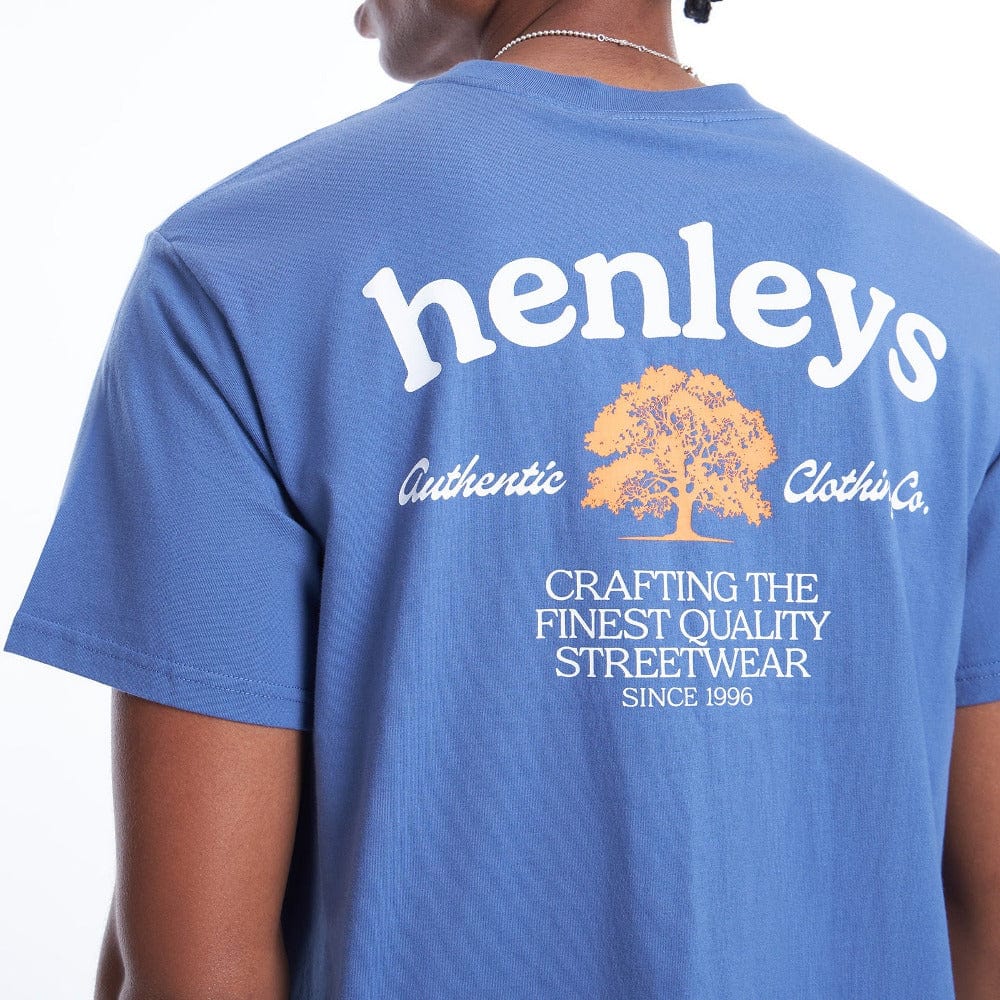 Henleys Evergreen Tee - Dusty Blue