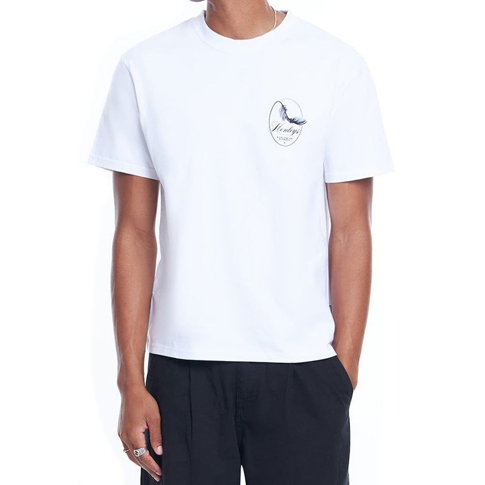 Henleys Feather Tee - White