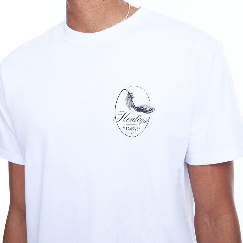Henleys Feather Tee - White