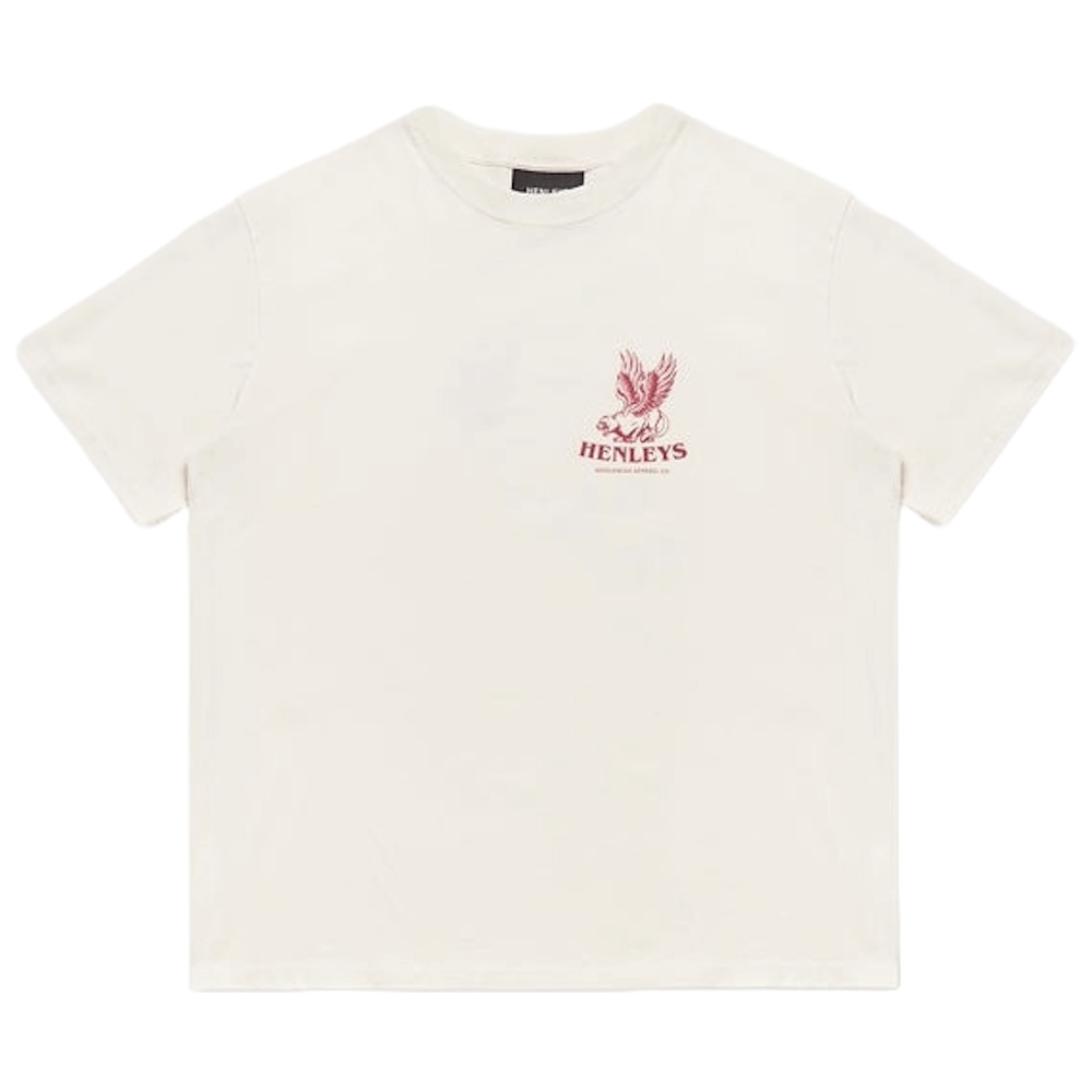 Henleys Griffin Tee - Washed White