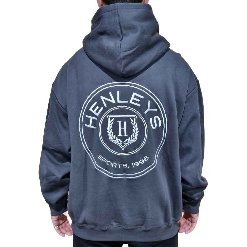 Henleys Signet Hooded Sweater - Coal