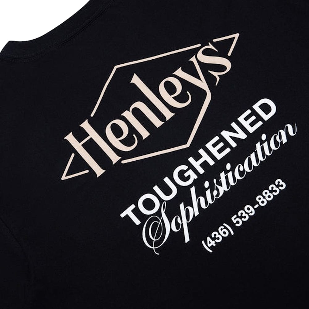 Henleys Tough Tee - Black