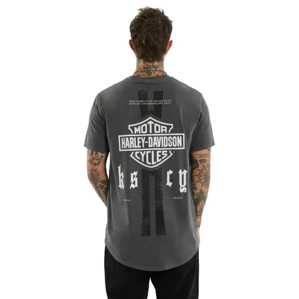 KSCY X Harley Davidson Milwaukee Dual Curved Tee - Pigment Dark Shadow