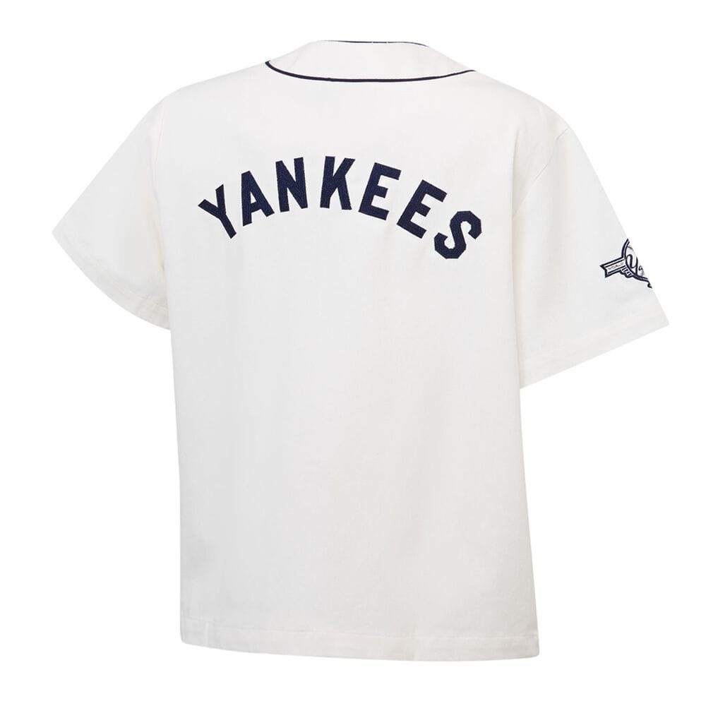 Majestic 1947 World series Baseball Jersey New York Yankees - Vintage White / Indigo