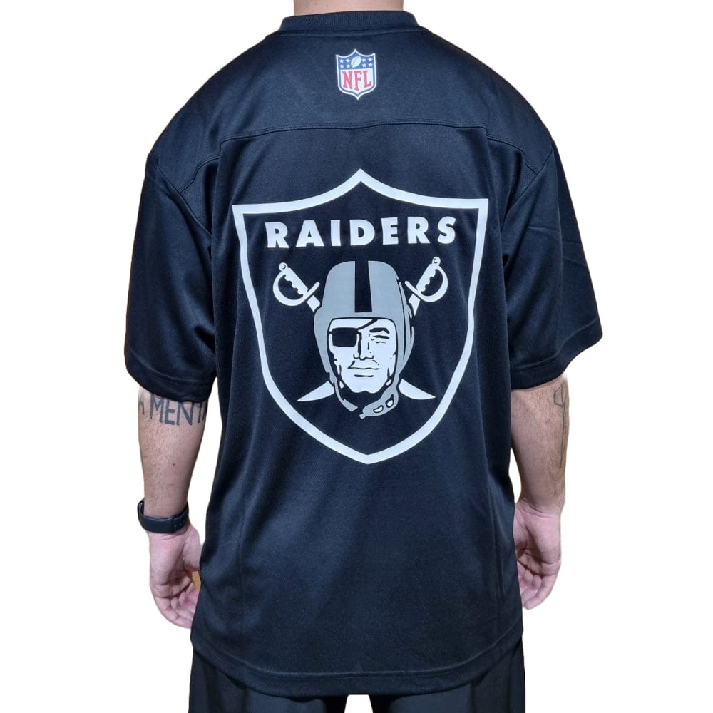 Majestic Athletic Camo Mesh Tee Las Vegas Raiders - Solid Black
