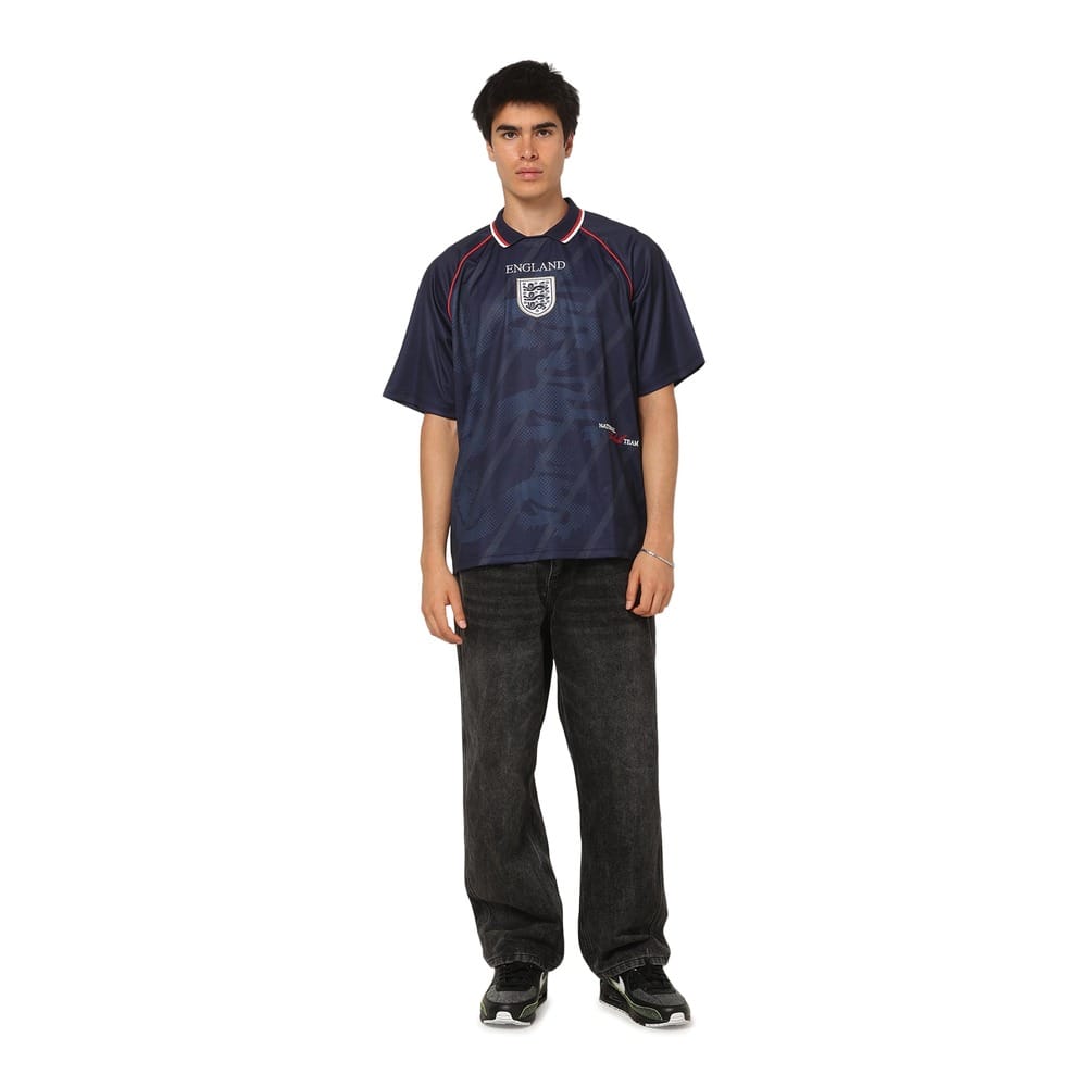 Majestic Athletic England Mesh SS Jersey - Kraken Navy