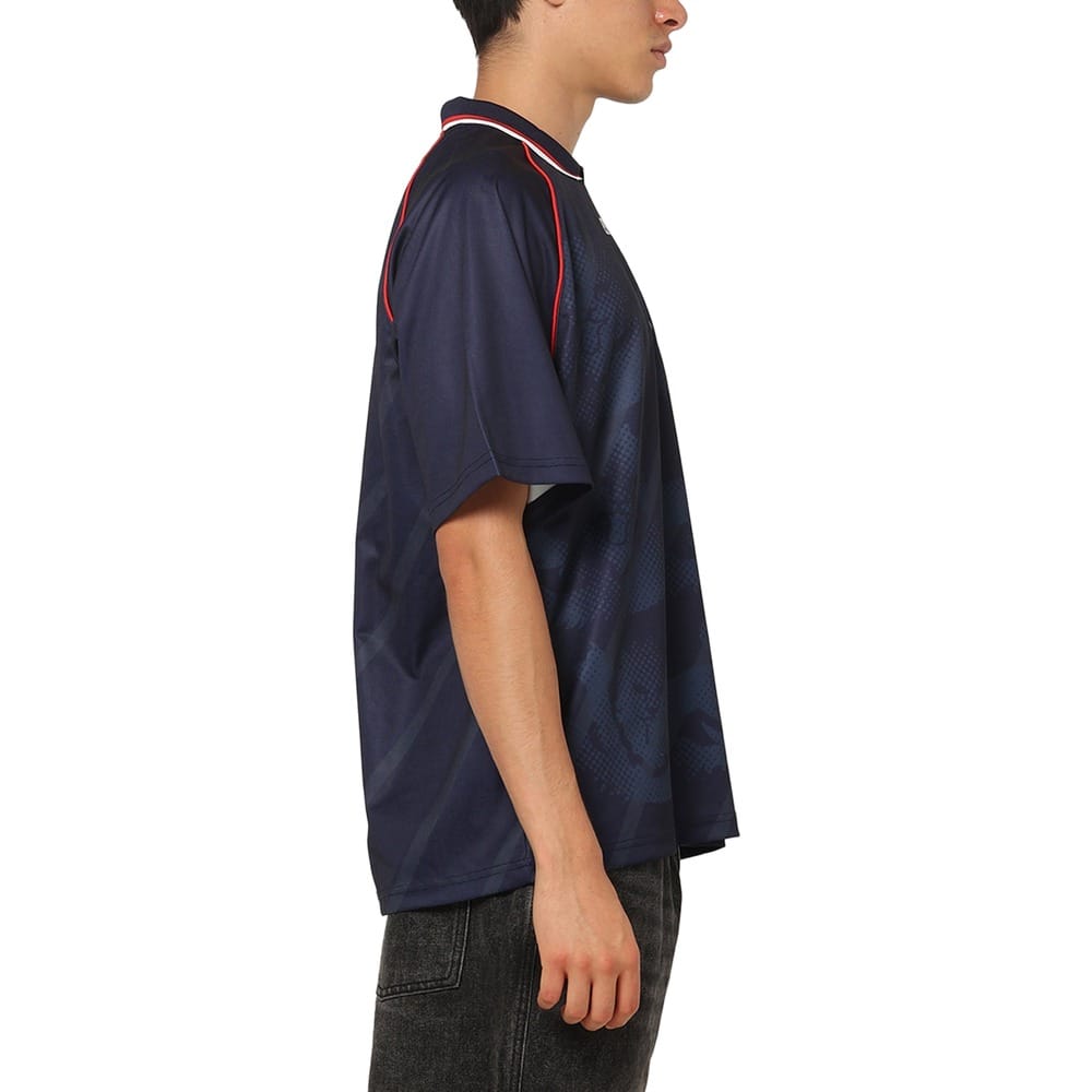 Majestic Athletic England Mesh SS Jersey - Kraken Navy