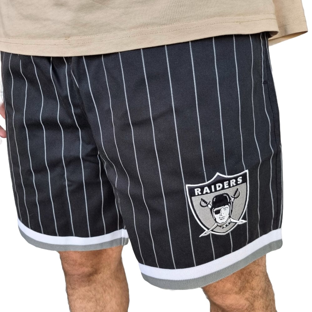 Mitchell & Ness Pinstripe Short Los Angeles Raiders - Black