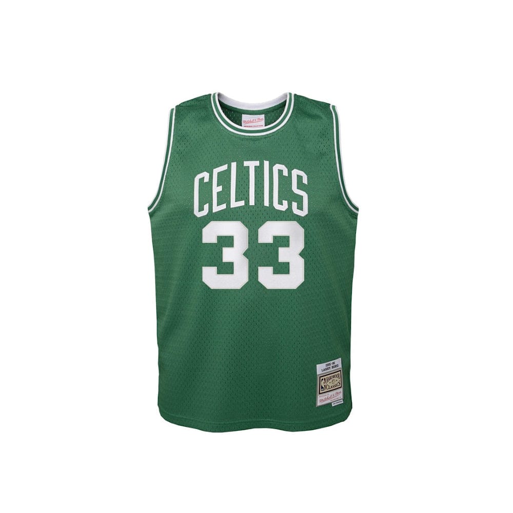 Mitchell & Ness Youth Swingman Jersey Boston Celtics Larry Bird Road 85/86 - Green