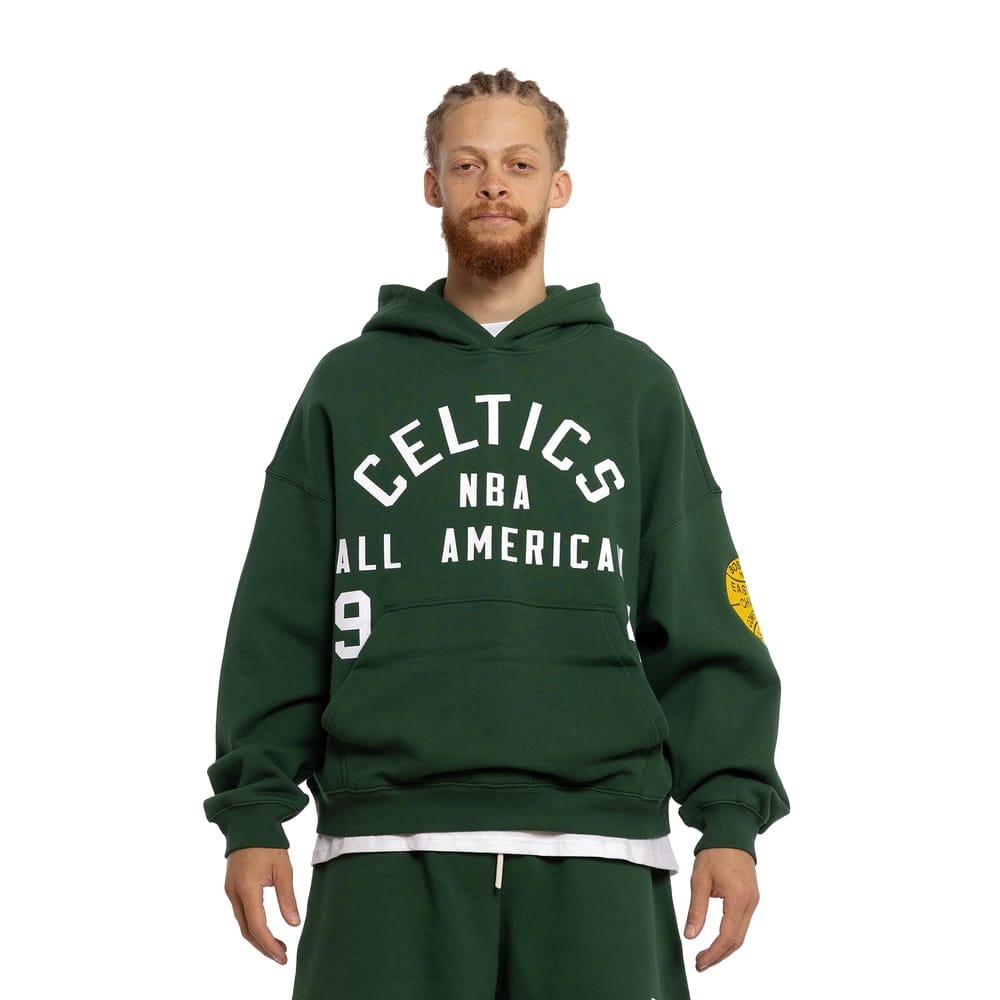 Mitchell & Ness  All American Hoodie Boston Celtics - Faded Dark Green