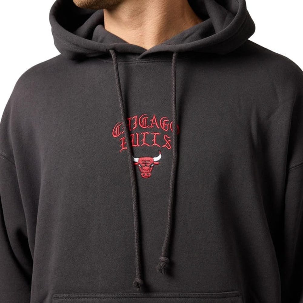 Mitchell & Ness Blackletter Champions BoxFit Chicago Bulls - Washed Black
