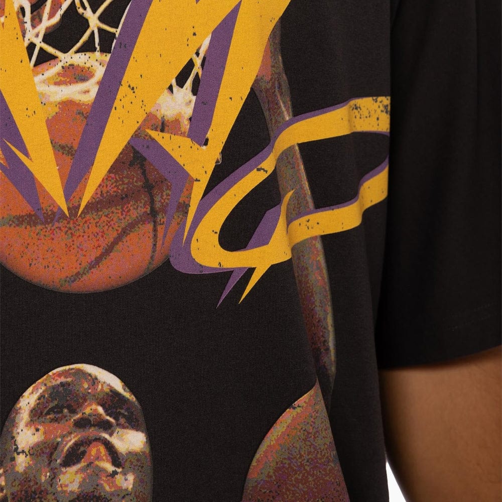 Mitchell & Ness Blaze Tee Lakers O'Neill - Faded Black - Close Up