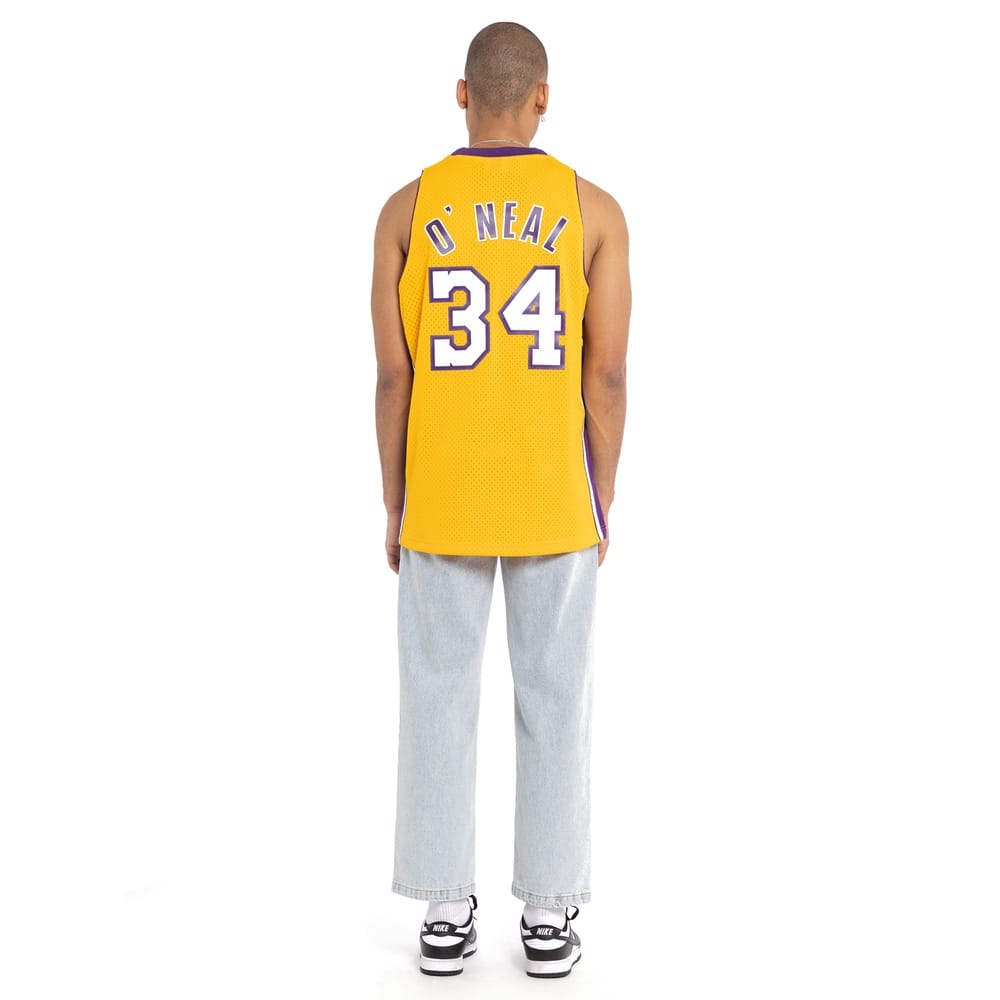 Mitchell & Ness Champ Swingman Jersey Los Angeles Lakers Shaquille O'Neal 99/00 - Yellow