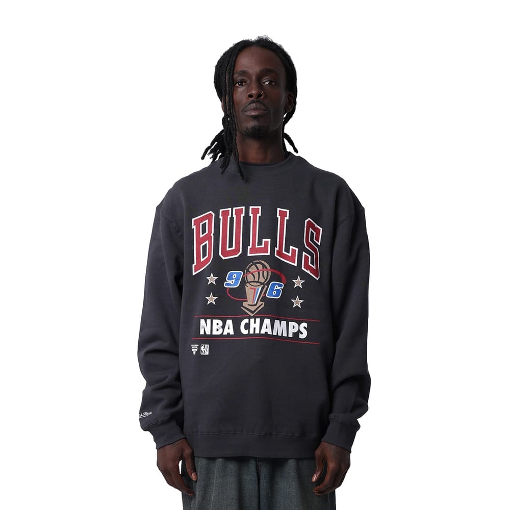 Mitchell & Ness Chicago Bulls  1996 NBA Champs Crew - Washed Black
