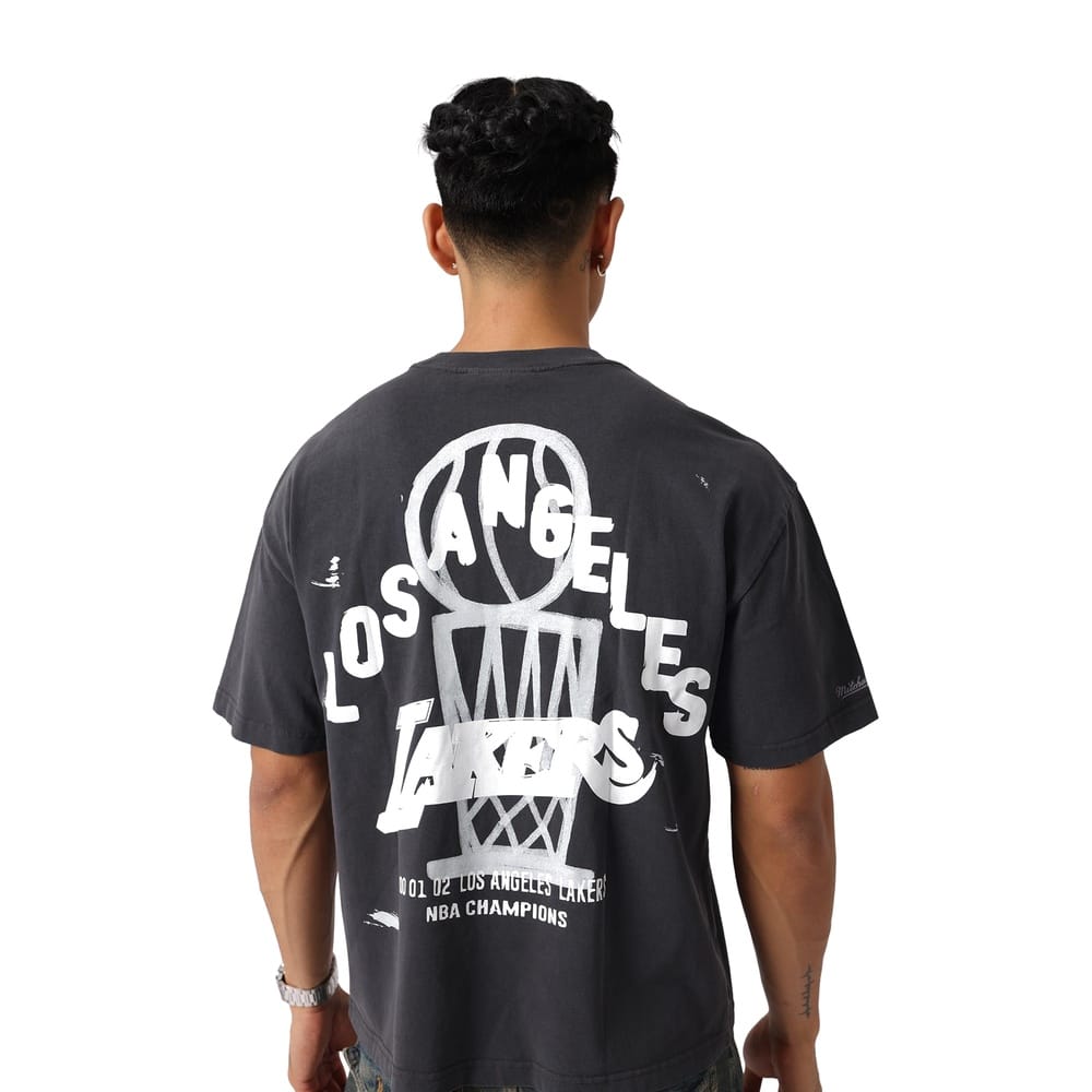 Mitchell & Ness Exclusive Tee Los Angeles Lakers - Washed Black