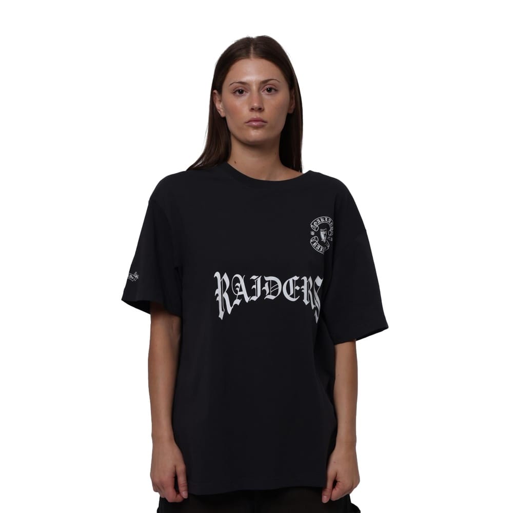 Mitchell & Ness First Down Tee Oakland Raiders - Washed Black