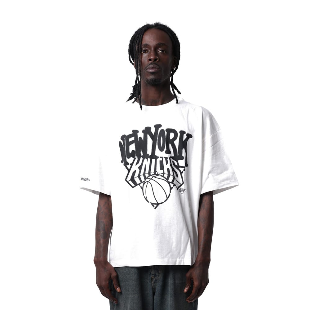 Mitchell & Ness Hypergraf Box Fit Tee - Vintage White