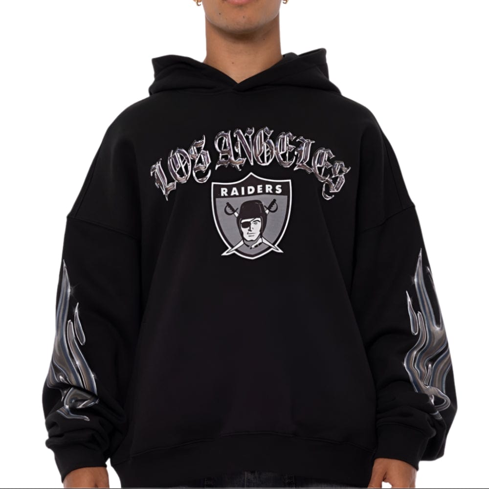 Mitchell & Ness Las Vegas Raiders Chrome Nation Hoodie - Black
