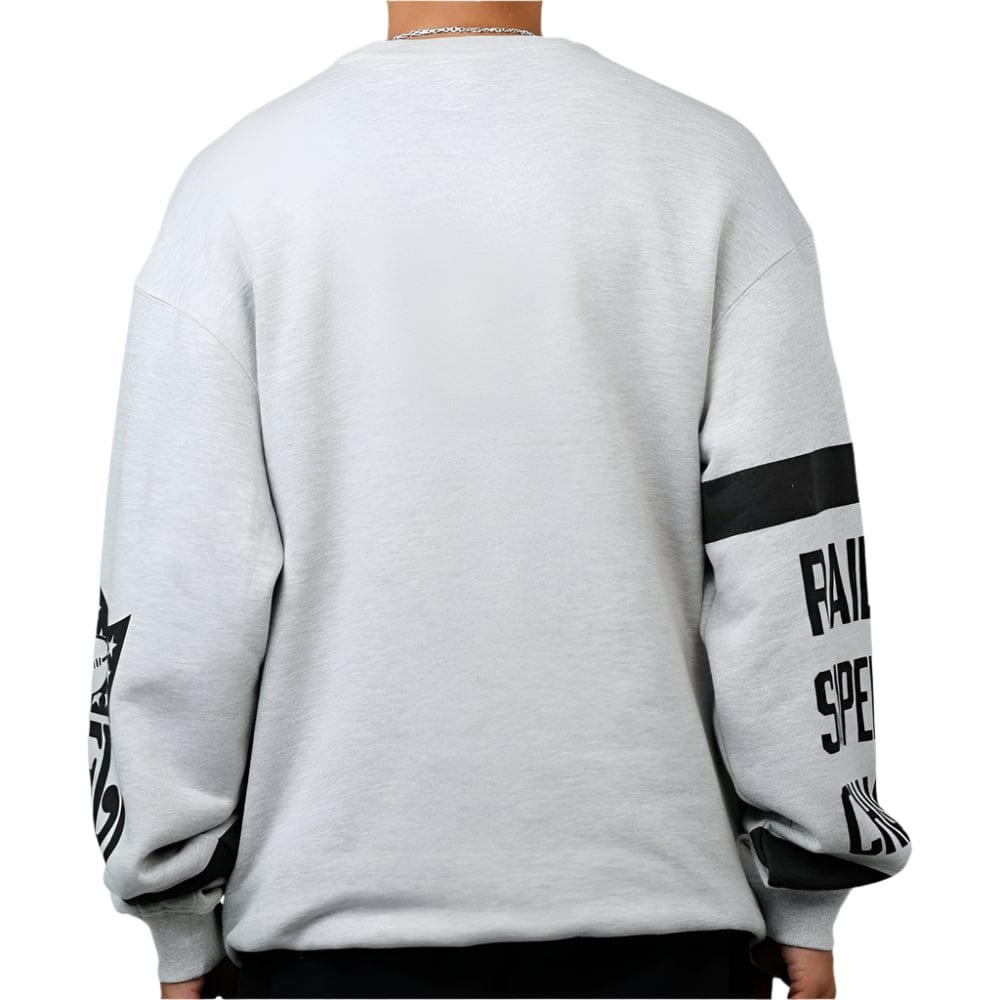 Mitchell & Ness Las Vegas Raiders Letterform Crew - Grey Marle