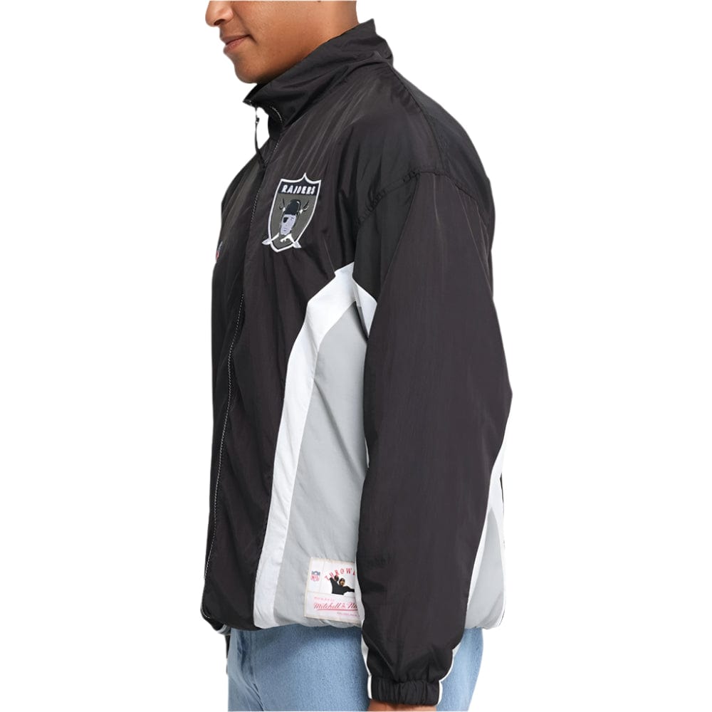 Mitchell & Ness Las Vegas Raiders Nylon Track Jacket - Black / Grey