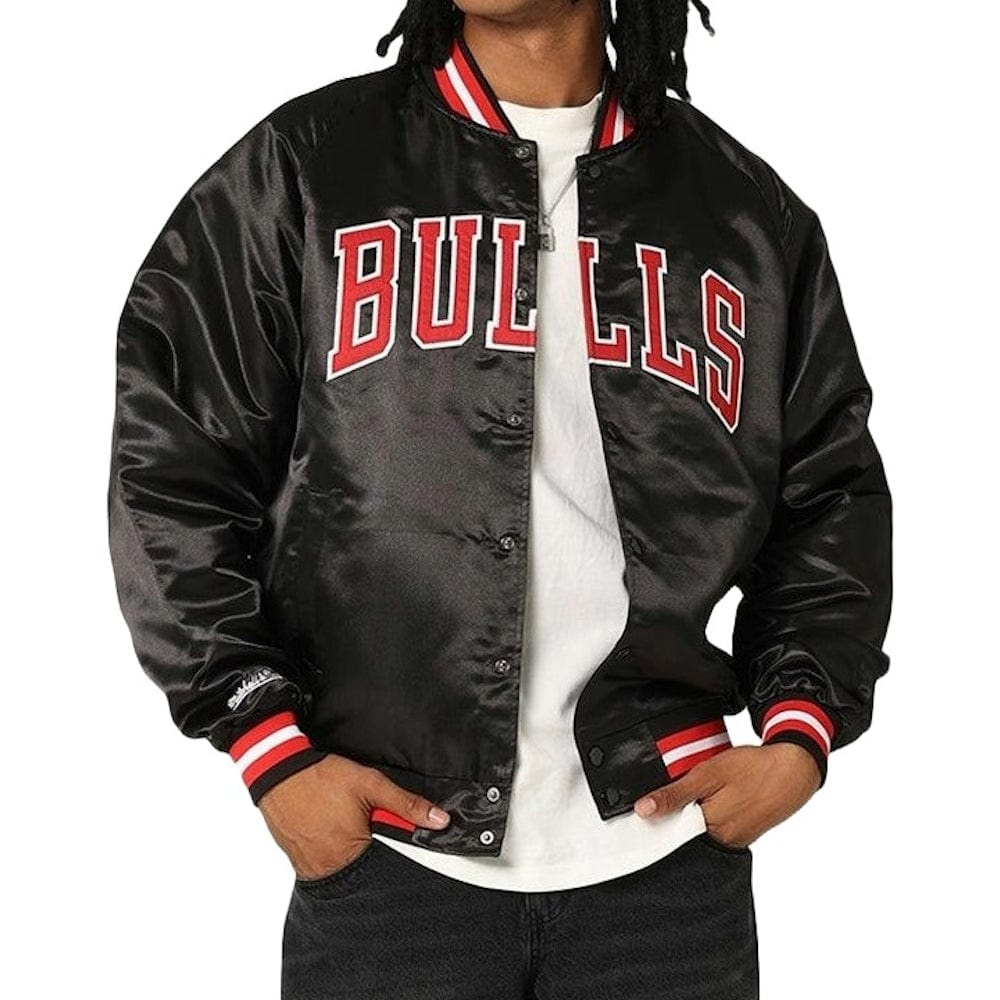 Mitchell & Ness Lightweight Satin Jacket Chicago Bulls - Black