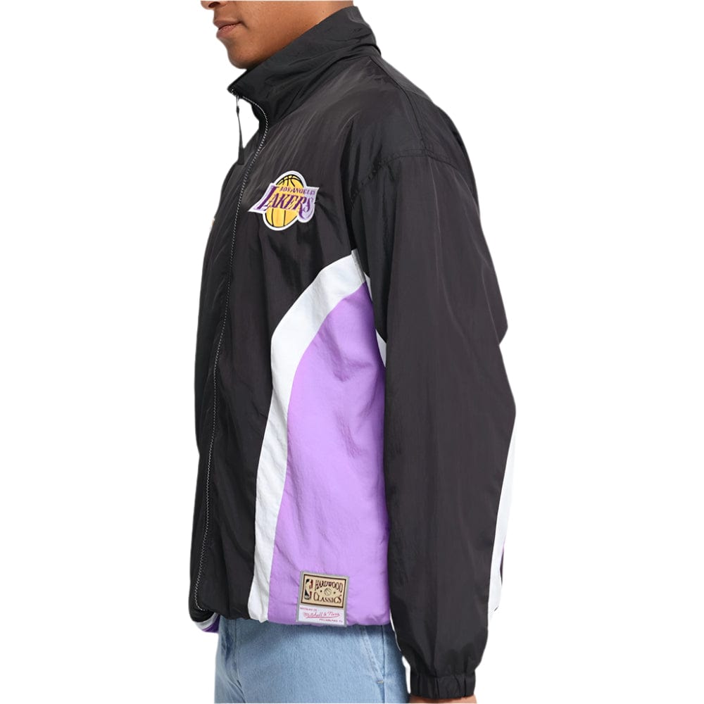 Mitchell & Ness Los Angeles Lakers  Nylon Track Jacket -  Black / Purple