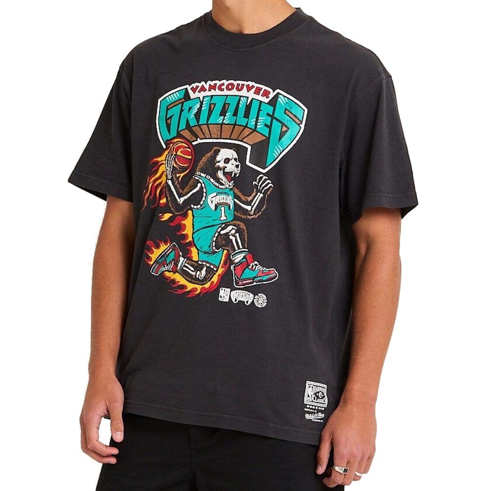 Mitchell & Ness On Fire Tee Vancouver Grizzlies - Overdyed Black