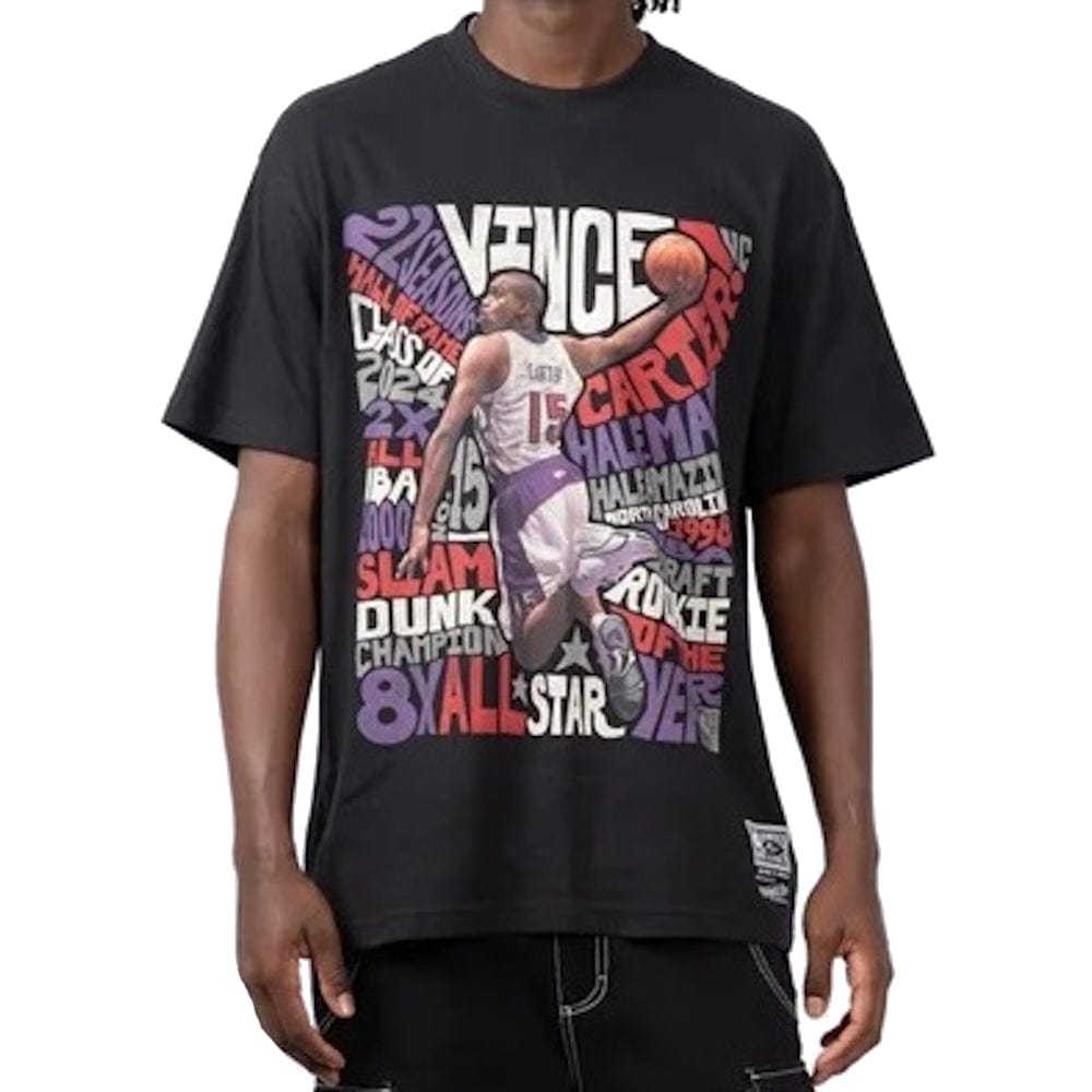 Mitchell & Ness Player Abstract Raptors Carter Tee - Faded Black