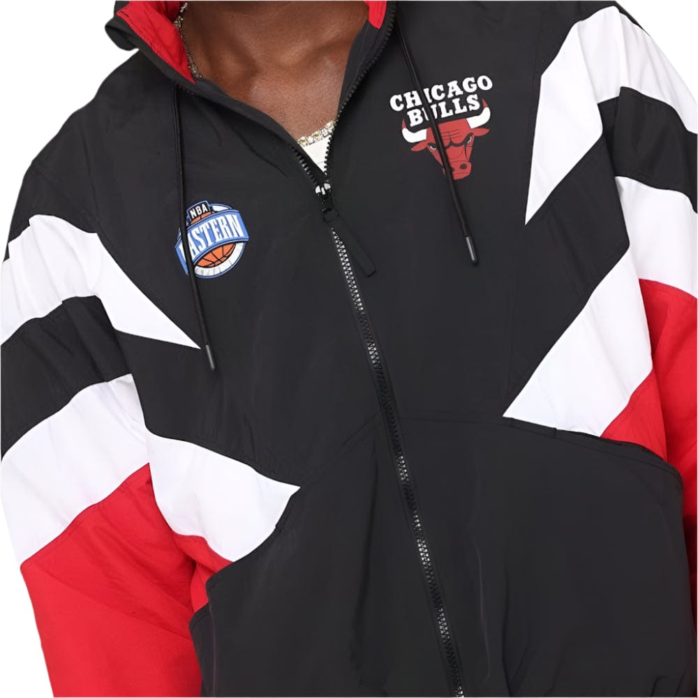 Mitchell & Ness Spray Jacket Chicago Bulls - Black / Red