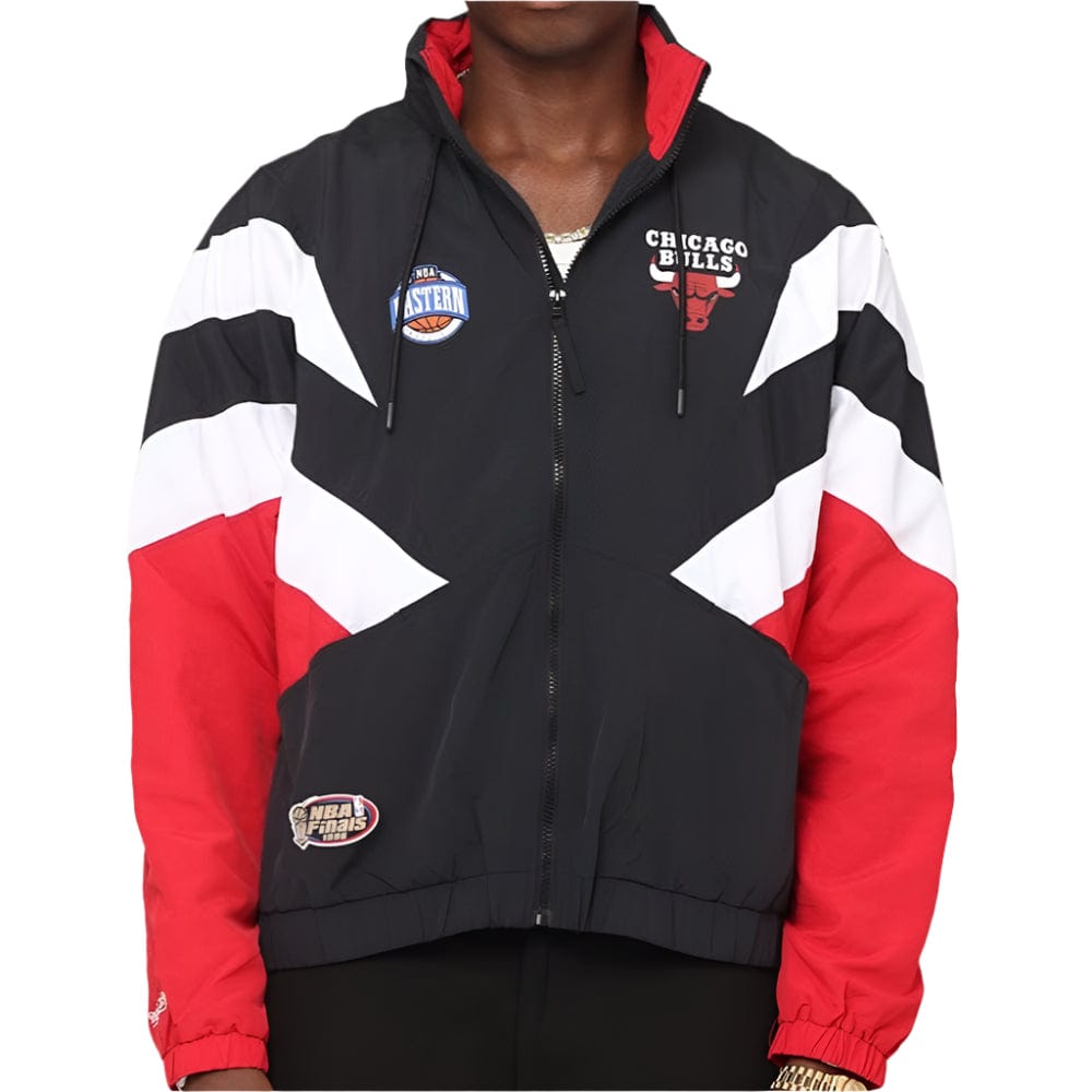 Mitchell & Ness Spray Jacket Chicago Bulls - Black / Red