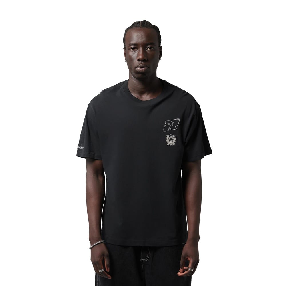 Mitchell & Ness Spray Tee Oakland Raiders - Black