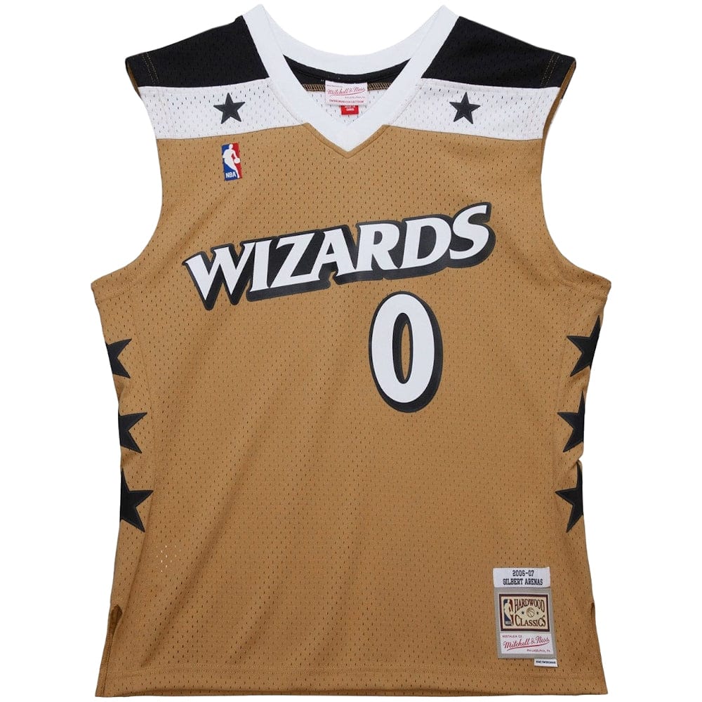 Mitchell & Ness Swingman Jersey Washington Wizards Gilbert Arenas Road 06/07 - Gold