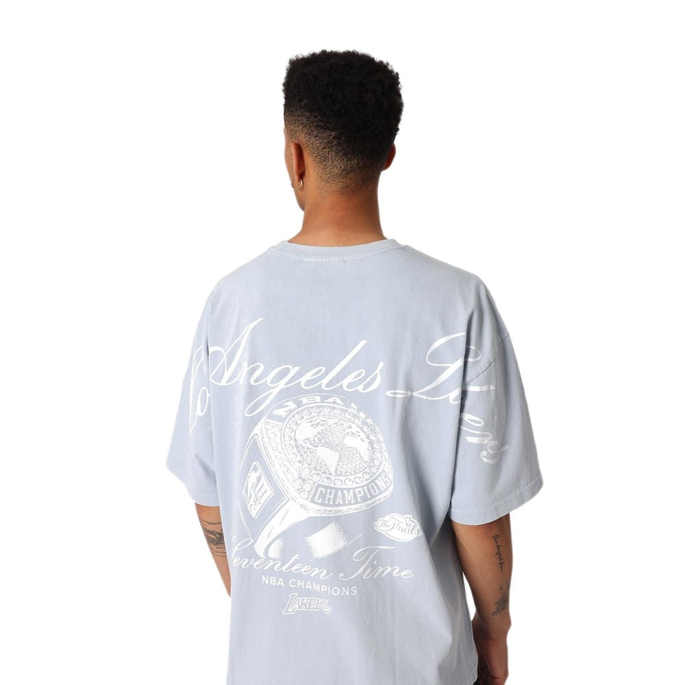 Mitchell & Ness The Champions Ring Tee Los Angeles Lakers - Blue  Aura