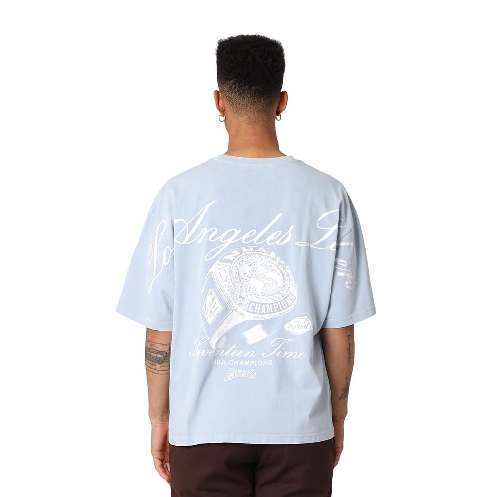 Mitchell & Ness The Champions Ring Tee Los Angeles Lakers - Blue  Aura
